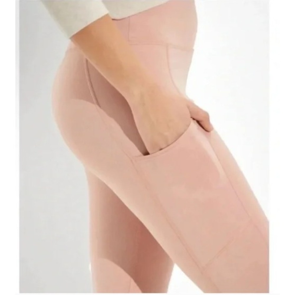 American Eagle The Everything Pocket Legging Pink High Rise Large‎ Regular NWT